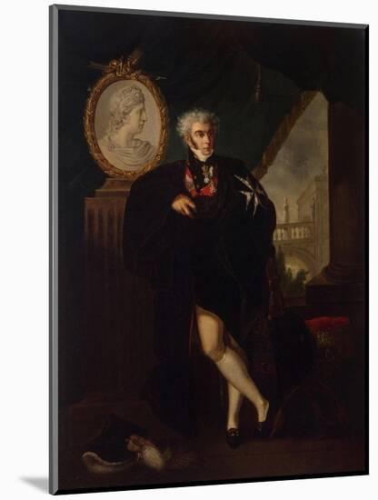 Portrait of Dmitry Lvovich Naryshkin (1758-183), Early 19th C-Ludwig Guttenbrunn-Mounted Giclee Print