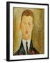 Portrait of Doctor Francois Brabander, 1918-Amedeo Modigliani-Framed Giclee Print