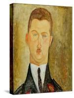 Portrait of Doctor Francois Brabander, 1918-Amedeo Modigliani-Stretched Canvas