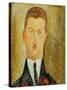 Portrait of Doctor Francois Brabander, 1918-Amedeo Modigliani-Stretched Canvas