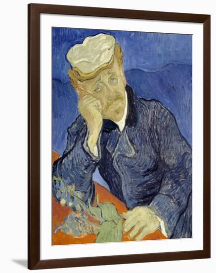 Portrait of Doctor Gachet-Vincent van Gogh-Framed Giclee Print