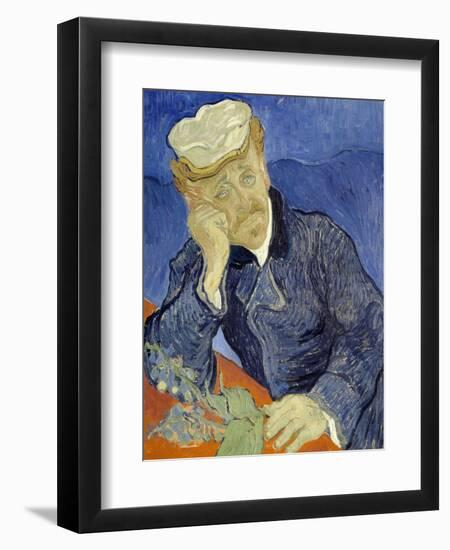 Portrait of Doctor Gachet-Vincent van Gogh-Framed Premium Giclee Print