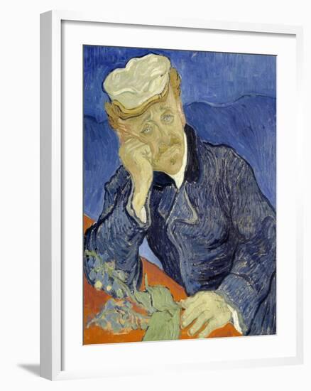 Portrait of Doctor Gachet-Vincent van Gogh-Framed Giclee Print