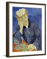 Portrait of Doctor Gachet-Vincent van Gogh-Framed Giclee Print