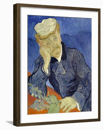 Portrait of Doctor Gachet-Vincent van Gogh-Framed Giclee Print