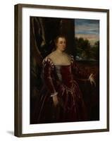 Portrait of Dogaressa Morosina Morosini, 1570-80-Jacopo Robusti Tintoretto-Framed Giclee Print