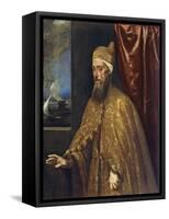 Portrait of Doge Francesco Venier-Titian (Tiziano Vecelli)-Framed Stretched Canvas