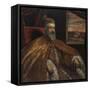 Portrait of Doge Marino Grimani, 1600-25-Jacopo Robusti Tintoretto-Framed Stretched Canvas