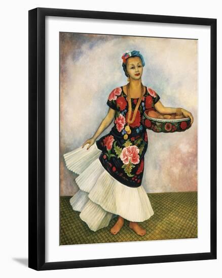 Portrait of Dolores Olmedo-Diego Rivera-Framed Art Print