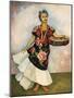 Portrait of Dolores Olmedo-Diego Rivera-Mounted Art Print