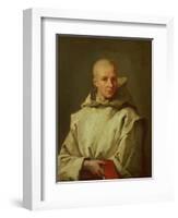 Portrait of Dom Baudouin Du Basset of Gaillon, 1716-Jean Restout II-Framed Giclee Print