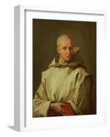 Portrait of Dom Baudouin Du Basset of Gaillon, 1716-Jean Restout II-Framed Giclee Print