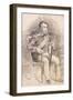 Portrait of Dom Joao Vi, C. 1825-6 (Black and Red Chalks and Grey Wash)-Charles Landseer-Framed Giclee Print