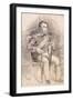 Portrait of Dom Joao Vi, C. 1825-6 (Black and Red Chalks and Grey Wash)-Charles Landseer-Framed Giclee Print