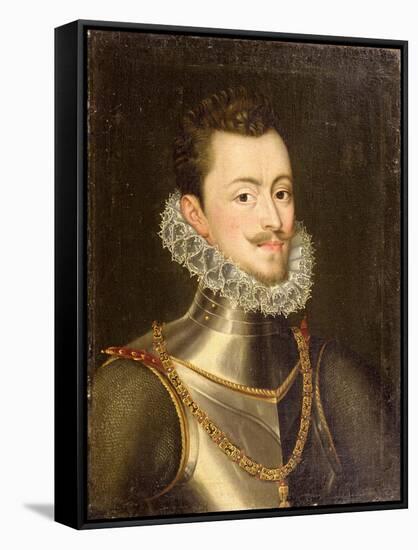 Portrait of Don John of Austria-Alonso Sanchez Coello-Framed Stretched Canvas