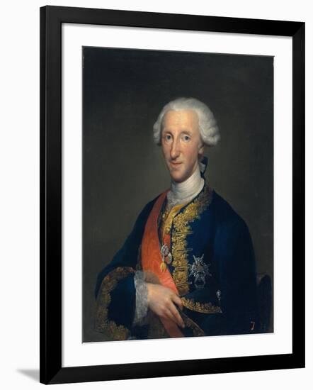 Portrait of Don Luis De Borbón, Infante of Spain,1769-Anton Raphael Mengs-Framed Giclee Print