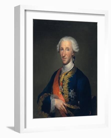 Portrait of Don Luis De Borbón, Infante of Spain,1769-Anton Raphael Mengs-Framed Giclee Print