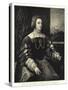 Portrait of Dona Isabella of Portugal, Consort of Charles V-Titian (Tiziano Vecelli)-Stretched Canvas