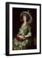 Portrait of Doña Manuela Camas, the Wife of Ceán Bermúdez-Francisco de Goya-Framed Giclee Print