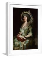 Portrait of Doña Manuela Camas, the Wife of Ceán Bermúdez-Francisco de Goya-Framed Giclee Print