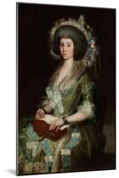 Portrait of Doña Manuela Camas, the Wife of Ceán Bermúdez-Francisco de Goya-Mounted Giclee Print