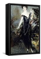 Portrait of Donna Franca Florio, 1924-Giovanni Boldini-Framed Stretched Canvas