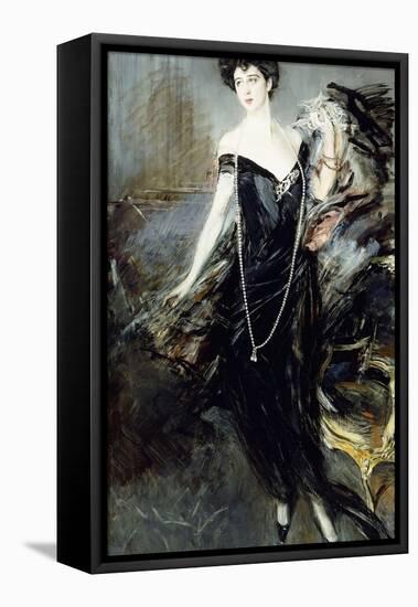 Portrait of Donna Franca Florio, 1924-Giovanni Boldini-Framed Stretched Canvas