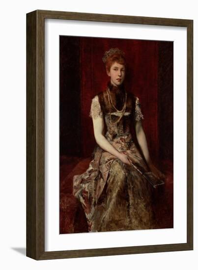 Portrait of Dora Fournier-Gabillon, Ca 1879-Hans Makart-Framed Giclee Print