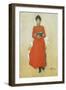 Portrait of Dora Lamm, c.1900-Carl Larsson-Framed Giclee Print