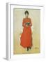 Portrait of Dora Lamm, c.1900-Carl Larsson-Framed Giclee Print