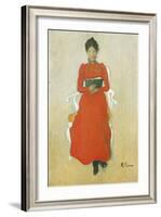 Portrait of Dora Lamm, c.1900-Carl Larsson-Framed Giclee Print