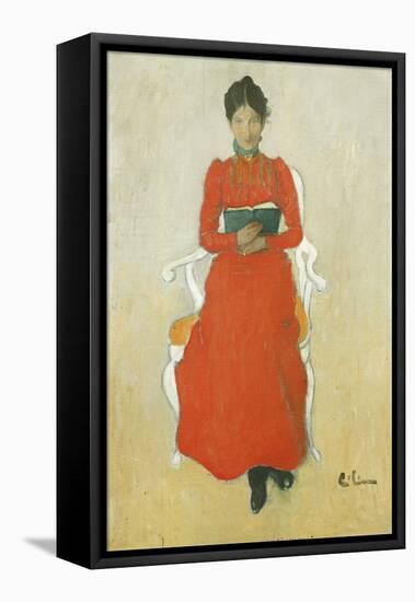 Portrait of Dora Lamm-Carl Larsson-Framed Stretched Canvas