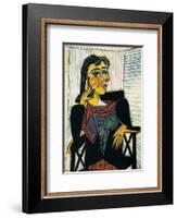 Portrait of Dora Maar, c.1937-Pablo Picasso-Framed Art Print