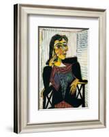 Portrait of Dora Maar, c.1937-Pablo Picasso-Framed Art Print