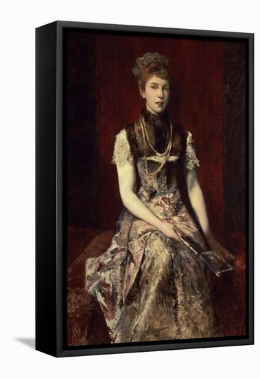 Portrait of Dora Von Makart-Hans Makart-Framed Stretched Canvas