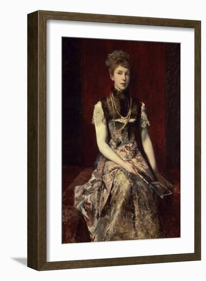 Portrait of Dora Von Makart-Hans Makart-Framed Giclee Print