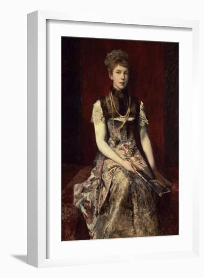 Portrait of Dora Von Makart-Hans Makart-Framed Giclee Print