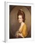 Portrait of Dorothy Hodges, Half Length, in a Yellow Dress-Joseph Wright of Derby-Framed Giclee Print