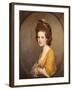 Portrait of Dorothy Hodges, Half Length, in a Yellow Dress-Joseph Wright of Derby-Framed Giclee Print