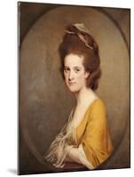 Portrait of Dorothy Hodges, Half Length, in a Yellow Dress-Joseph Wright of Derby-Mounted Giclee Print