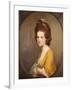 Portrait of Dorothy Hodges, Half Length, in a Yellow Dress-Joseph Wright of Derby-Framed Giclee Print