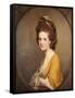 Portrait of Dorothy Hodges, Half Length, in a Yellow Dress-Joseph Wright of Derby-Framed Stretched Canvas