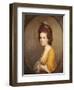 Portrait of Dorothy Hodges, Half Length, in a Yellow Dress-Joseph Wright of Derby-Framed Giclee Print