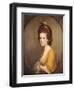 Portrait of Dorothy Hodges, Half Length, in a Yellow Dress-Joseph Wright of Derby-Framed Giclee Print