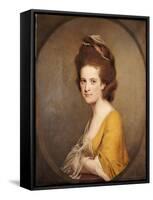 Portrait of Dorothy Hodges, Half Length, in a Yellow Dress-Joseph Wright of Derby-Framed Stretched Canvas