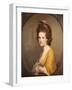 Portrait of Dorothy Hodges, Half Length, in a Yellow Dress-Joseph Wright of Derby-Framed Giclee Print