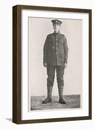 Portrait of Dorothy Lawrence, 1919, photo-English Photographer-Framed Giclee Print