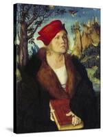 Portrait of Dr, Cuspinian, Ca, 1502-03-Lucas Cranach the Elder-Stretched Canvas