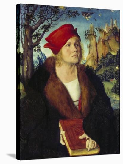 Portrait of Dr, Cuspinian, Ca, 1502-03-Lucas Cranach the Elder-Stretched Canvas