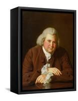 Portrait of Dr Erasmus Darwin (1731-1802) Scientist, Inventor, Poet, Grandfather of Charles Darwin-Joseph Wright of Derby-Framed Stretched Canvas